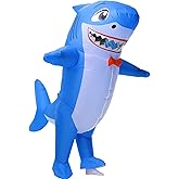 Arokibui Inflatable Shark Costume Blow up Animal Costume Shark Suit Cosplay Party Halloween Suit