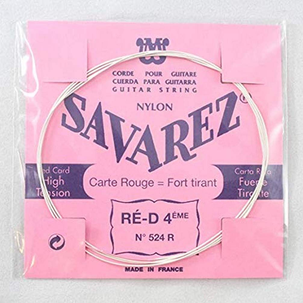 Savarez Nylon - 524R - Classical Guitar - D4 Single String - High Tension - Gauge .029 - Tension 6.9kg/ 15.30