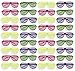 BLUE PANDA 36 Pack Shutter Shades, 80s Retro Style Party Sunglasses for Props, Decorations, Costumes (4 Colors)