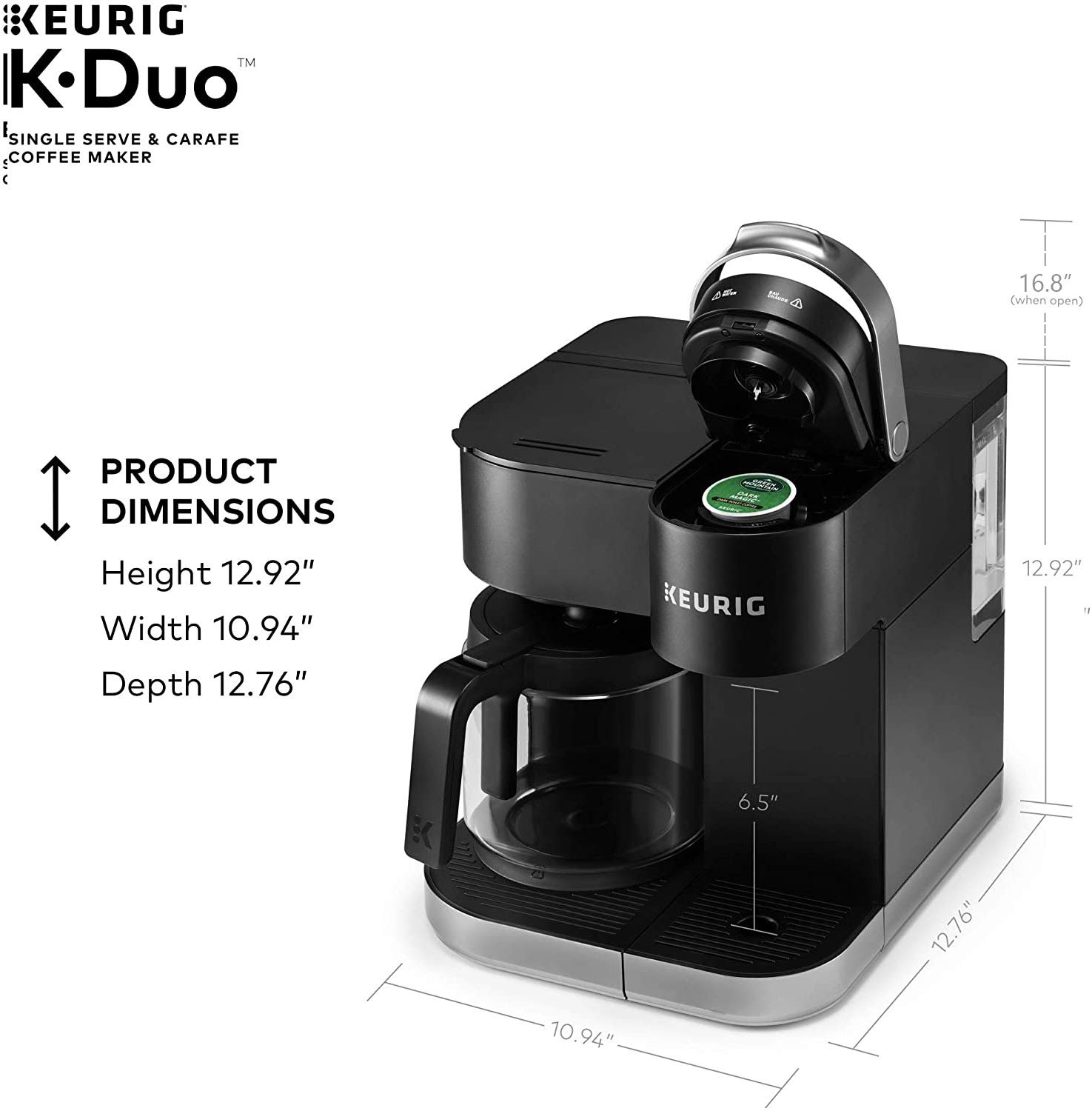 Mua Keurig KDuo Coffee Maker, Single Serve and 12Cup Carafe Drip