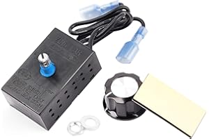 Adviace Rheostat Variable Speed Control for Gas Fireplace Fan, Fan Kit, Wood Stove Fan, Fan Controller for Various Fireplace Blower Kits
