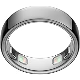 Oura Ring 5 Smart Wearable - Silver - Size 12 - Fitness &amp; Sleep Tracker | World&rsquo;s Smallest Smart Ring, Activity, Women's Health, AI Advisor, 1 Week Battery Life, IP68 Waterproof, Size Before You Buy