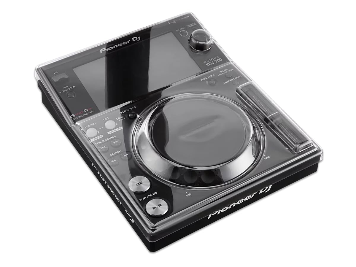 Decksaver Cover for Pioneer DJ XDJ-700 - Super-Durable Polycarbonate Protective lid in Smoked Clear Colour, Made in The UK - The DJs' Choice for Unbeatable Protection
