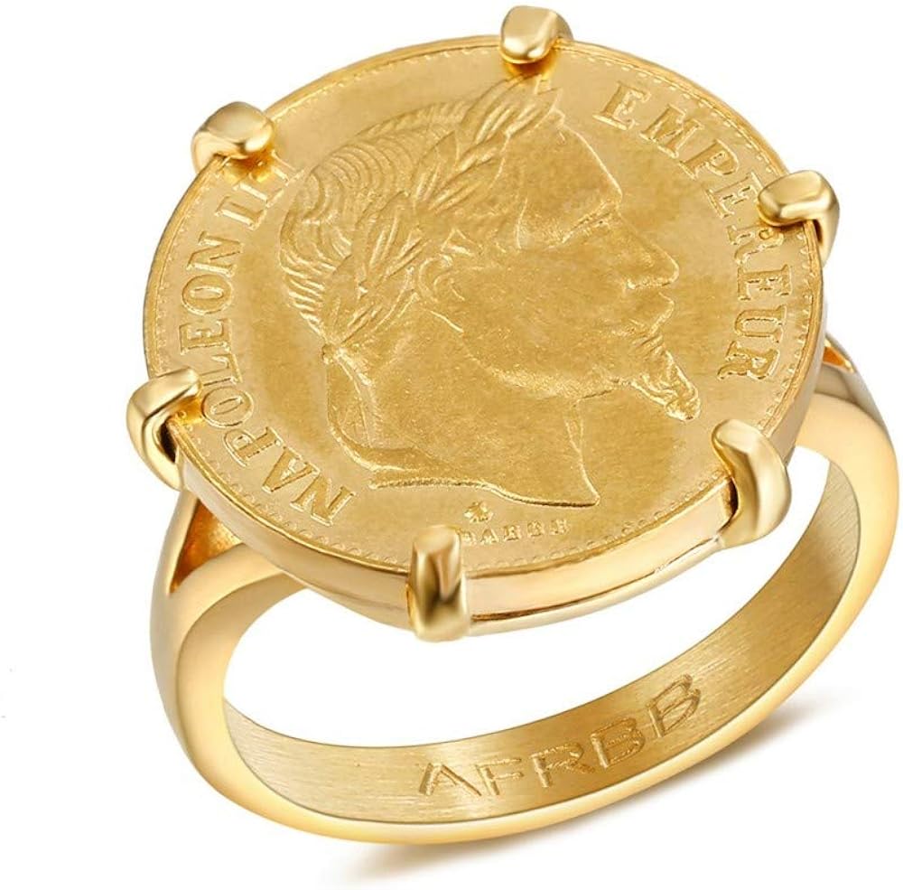 BOBIJOO Jewelry Bague Chevali re Napol on Serti 6 Griffes Plaqu 