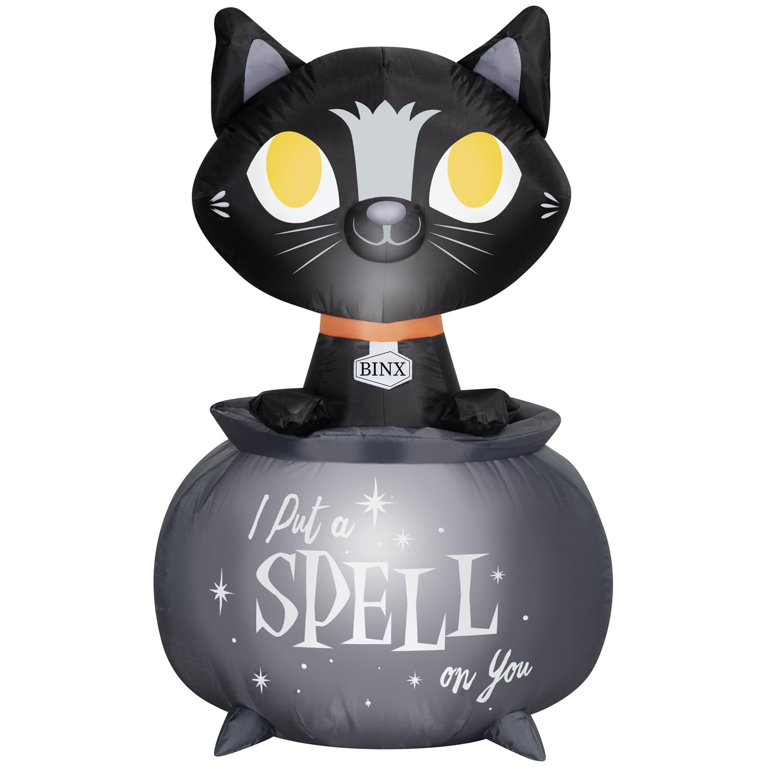 Photo 1 of Gemmy 3.5’ Hocus Pocus Binx with Calderon Scene Disney Airblown Inflatable Halloween Decor