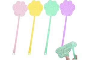 Fly Swatter, Plastic Flyswatters Multi-Pack, Long Hand Flyswatters, Outdoor Fly Swatter for Home, Long Handle Bug for Indoor 