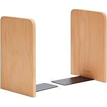 Pandapark Wood Bookends: Elegant and Functional Decor