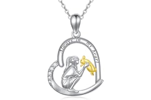 MEIDERBO Horse/Bunny/Dog/Cat Necklace 925 Sterling Silver Girl with Animal Pendant Necklace Jewelry Gifts for Teen Girls Women Animal Lovers