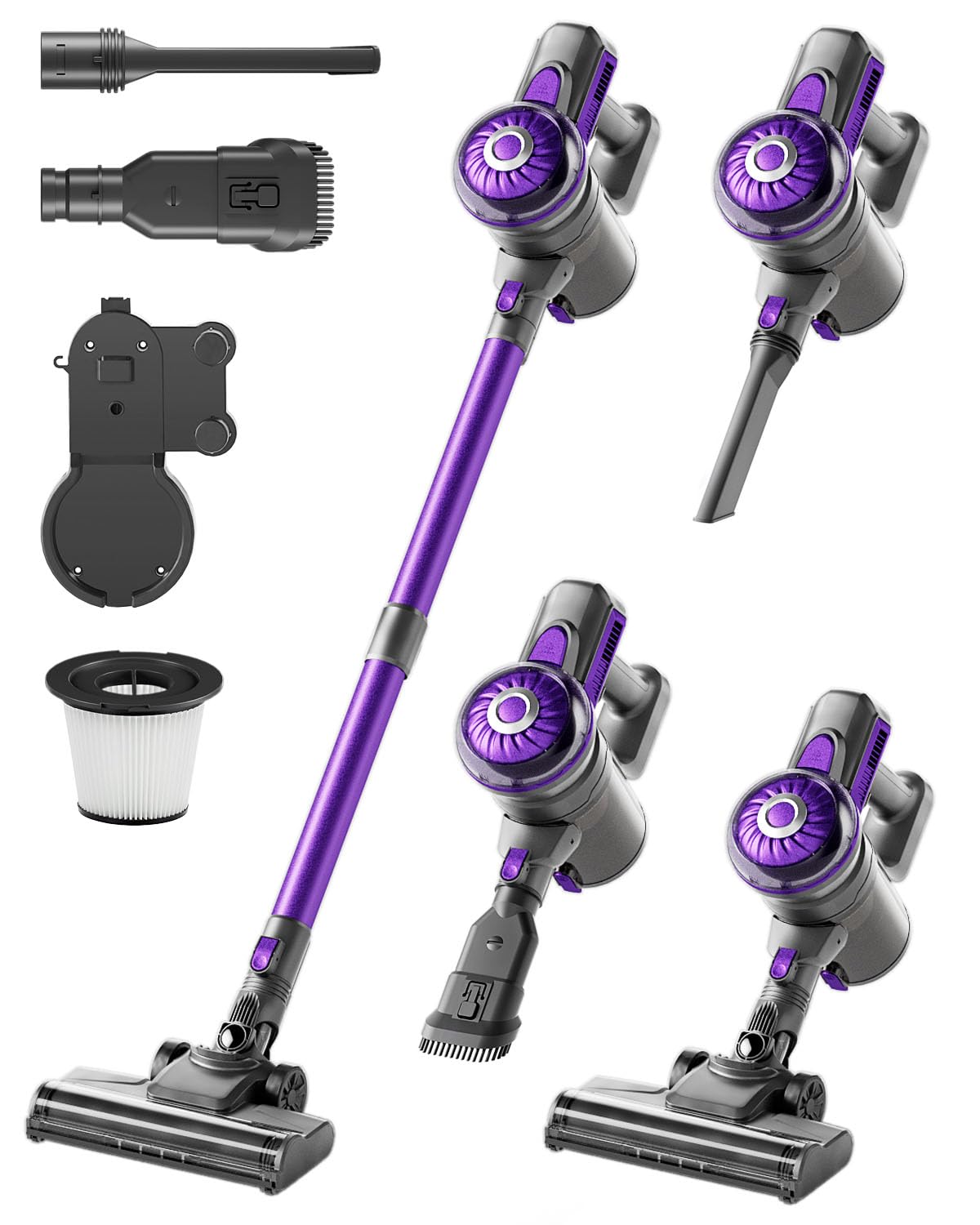 Photo 1 of FUNCCUBE Cordless Vacuum Cleaner, Stick Vac Cleaners for Home with Tangle-Resistant,Up to 50 Minutes,Powerful Suction,Rechargeable,Lightweight,Handheld, Versatile for Carpet, Hard Floor, Pet Hair, S2