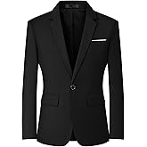 Mylldey Mens Blazers Slim Fit Business Casual Men Suit Sport Coat One Button Travel Blazer Lightweight Suit Jacket