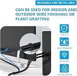 URAQT 15mm x 10m Fastening Tape Hook and Loop Cable Ties Reusable Black view 5