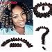 3 Packs Eunice Hair Synthetic Kenzie Curl Crochet Braids Short Crochet Braiding Bouncy Twist Spiral Curls Jamaican Bounce Twist Hair Extensions 20 Strands/Pack(10 inch kenzie, ombre 30)