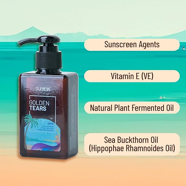 SUENOIN TANNING OIL TRAVEL SIZE 150ML, FAST AND NATURAL DARKENING FORMULA TANNING OIL, ENRICHED WITH VE, NATURALLY FERMENTED PLANT OILS, SEABUCKTHORN OIL FOR A GORGEOUS BRONZE GLOW