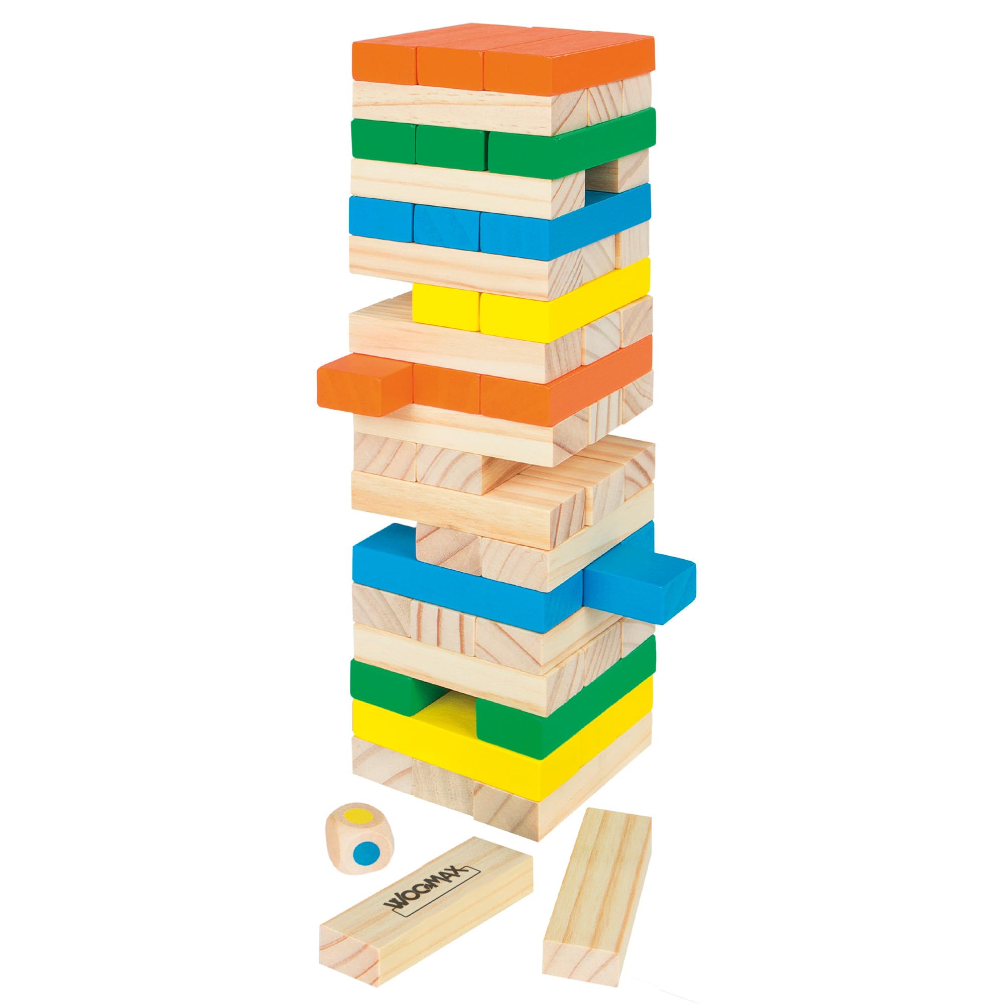 WOOMAX Wooden Blocks Tower