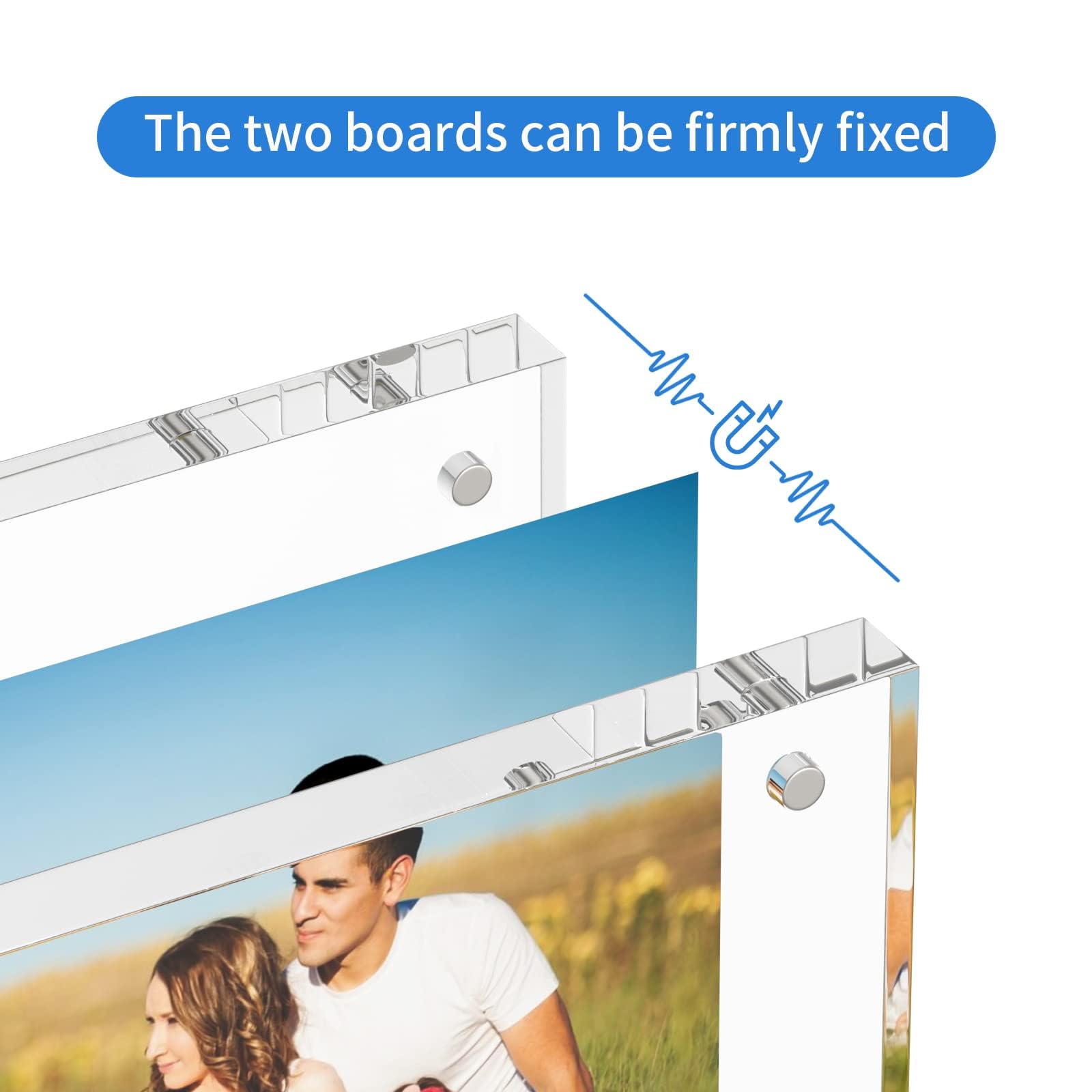 NIUBEE 8x10 Acrylic Picture Frame, Double Sided Photo Frames