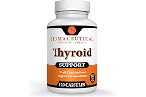 SIGMACEUTICAL Thyroid Wellness Blend | Zinc, Selenium & Iodine Complex | Ashwagandha & Kelp Herbal Support | 120 Vegetarian Capsules | Natural Energy & Metabolism Formula
