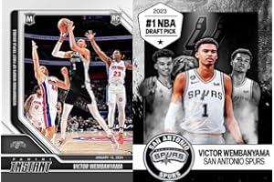 GENERIC 2023 Panini Instant VICTOR WEMBANYAMA Limited Edition ROOKIE Card - FIRST TRIPLE DOUBLE! - Plus Novelty Wemby Card Pictured - San Antonio Spurs