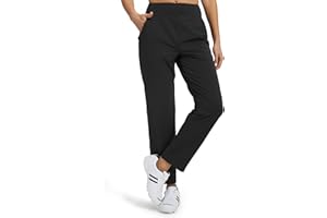 Libin Womens Casual Travel Pants 7/8 Stretchy Golf Pants Ankle Dress Pant Slacks Athletic Workout Sweatpants with 4 Pockets