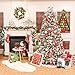 Valery Madelyn 24ct 70mm Joyful Red Green White Christmas Ball Ornaments, Shatterproof Christmas Tree Ornaments for Xmas Decoration