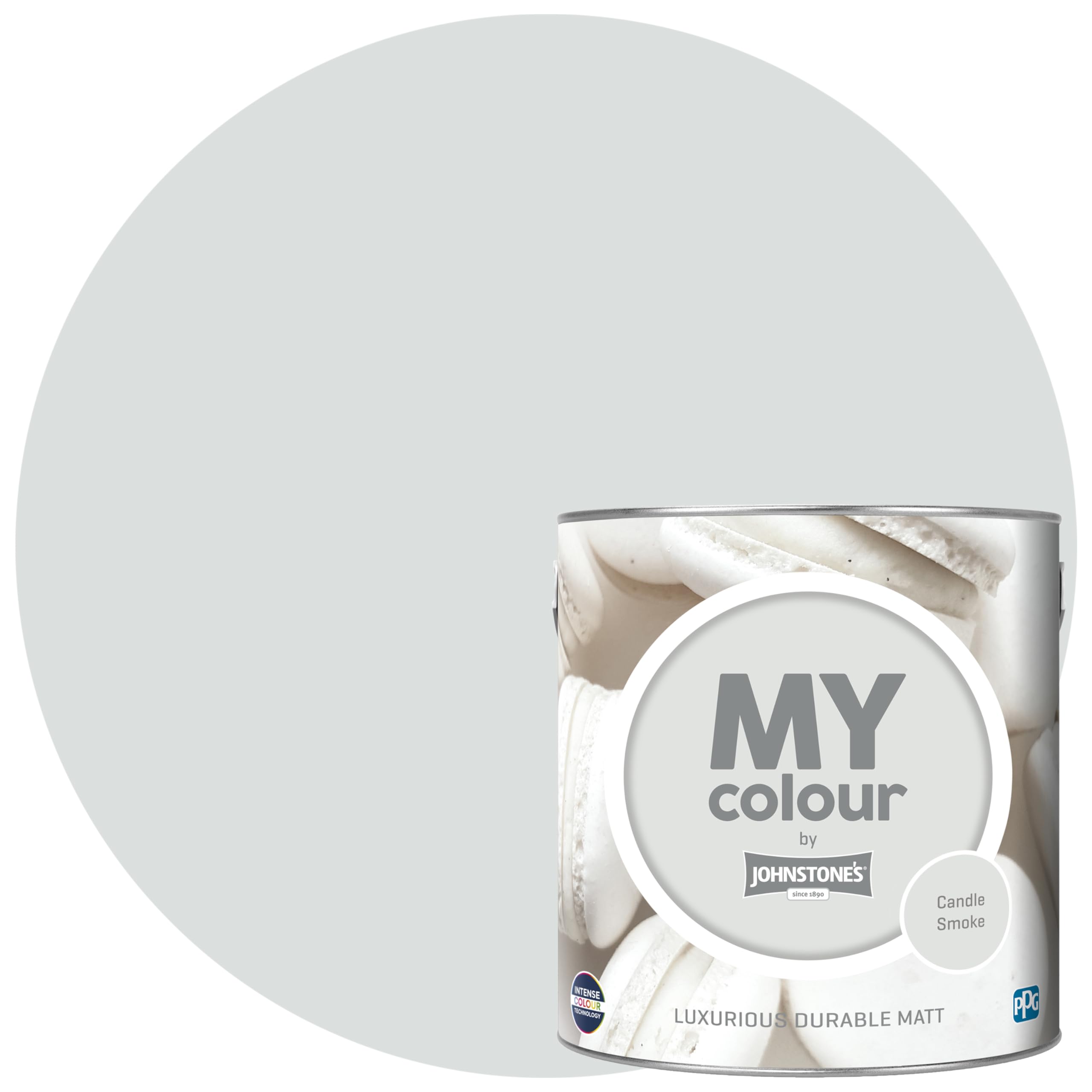 MY colour by Johnstone's - Luxurious Durable Matt - Candle Smoke - Colour Intense Technology - 2.5L
