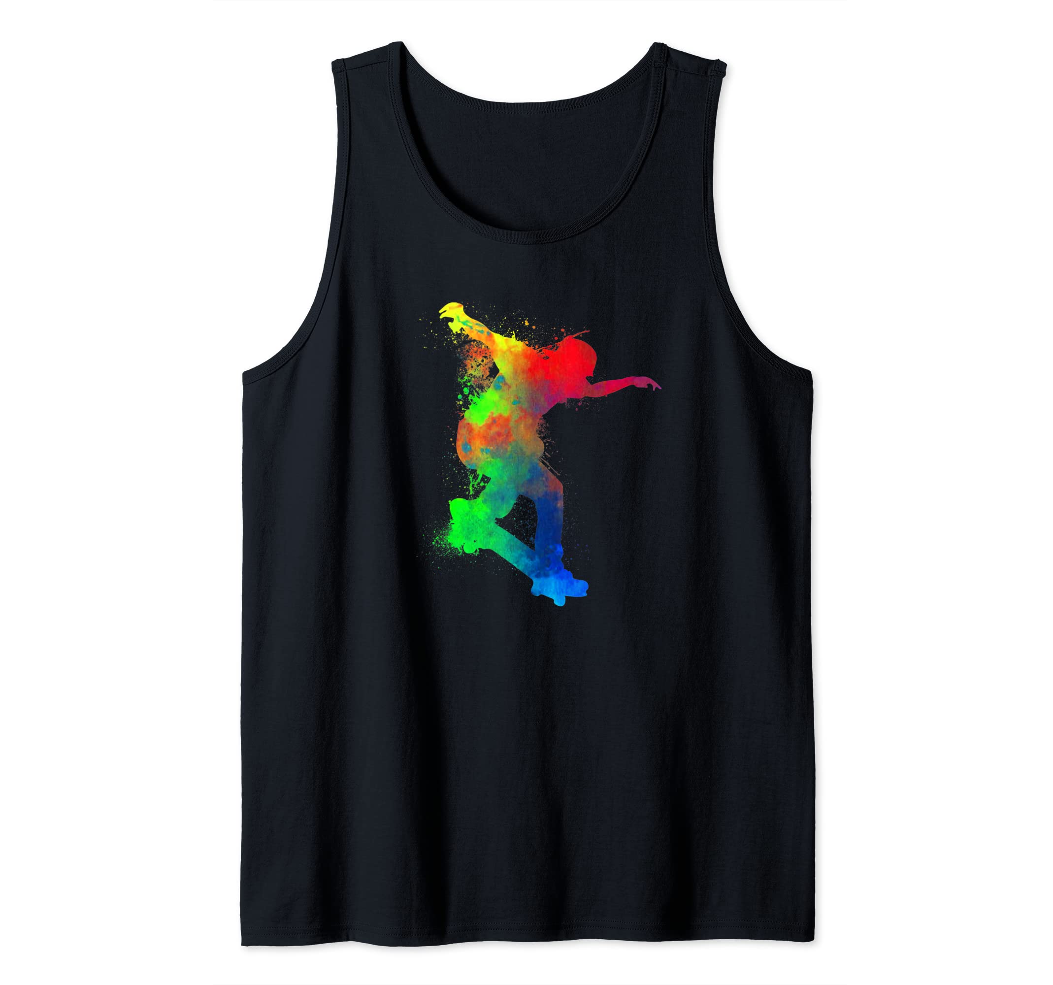 Skateboard Skateboarder Watersplash Skater - Skateboarding Tank Top
