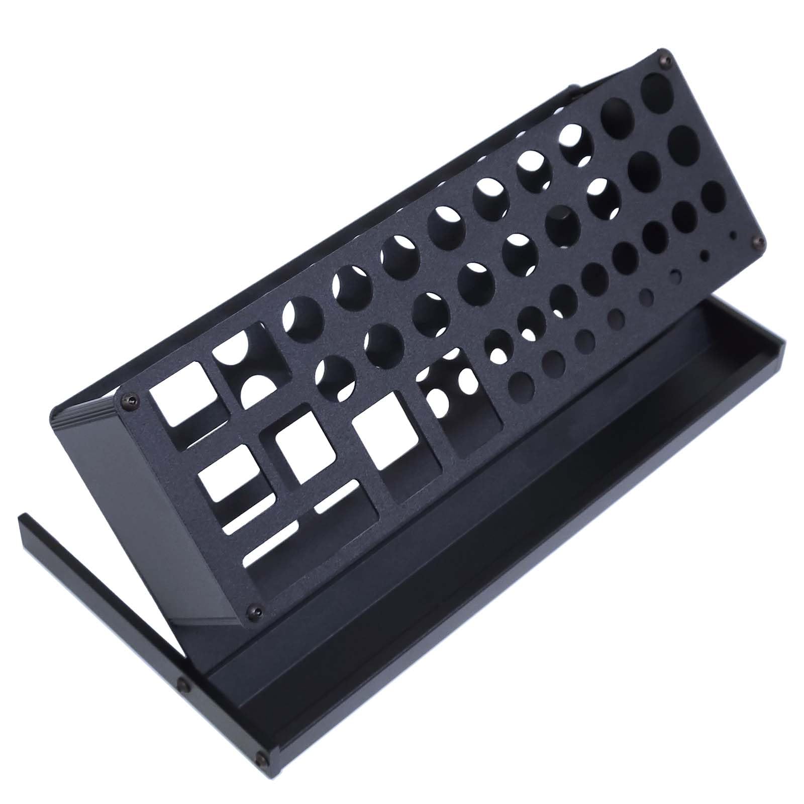 Young Wolf ALU Alloy Tilting Screwdriver Storage Rack for Desktop Screwdriver Organizer RC Tool Kit Organizers Tool Holder