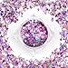 Purple Fairy - Iridescent Cosmetic Glitter, Chunky Glitter Festival,Shining Makeup Glitter for Beauty Makeup Face Body Hair Nails