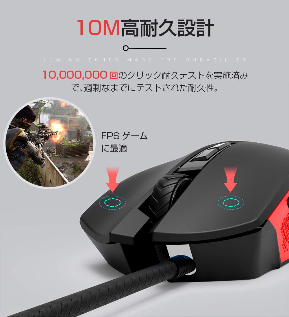 Mua Ginova X15 Gaming Mouse Usb Wired Optical Mouse High Precision Targeting Heavy Duty 7 Color Led Lights 7 Buttons 6 Dpi Modes 4800 Dpi Wrist Pain Comfortable Grip Sweat Resistant Slip