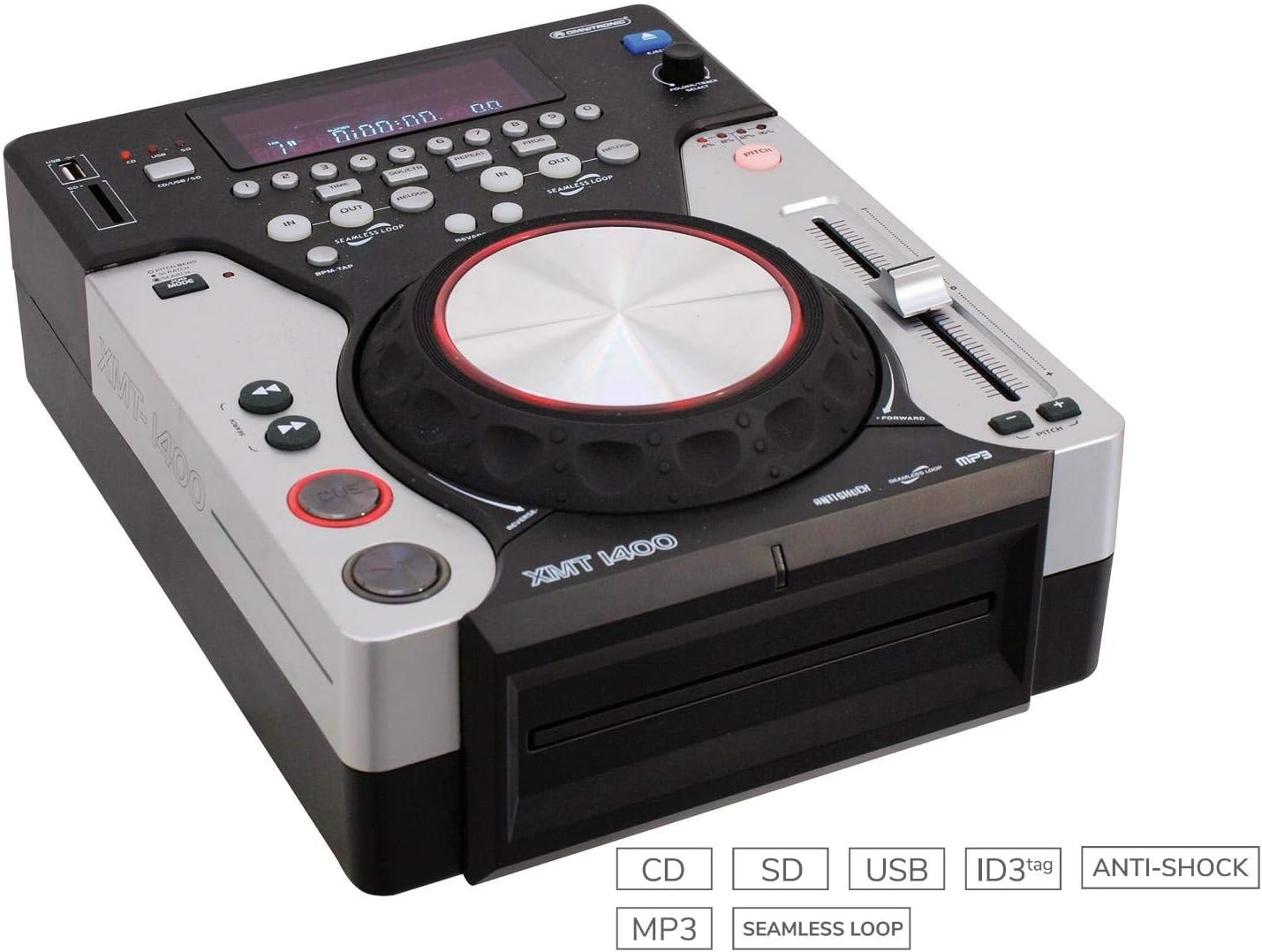 OMNITRONIC 11046035 XMT – 1400 Tischtop CD Player