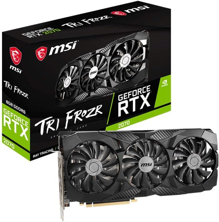 MSI RTX 2070 TRI FROZR 8GB GDDR6 Graphics Card DirectX 12 VR Ray Tracing