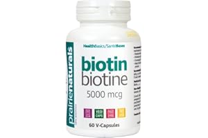 Prairie Naturals Biotin 5,000 mcg helps to maintain healthy hair, skin, and nails, improves splitting and brittle fingernail,
