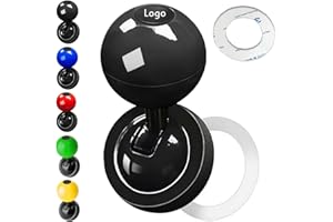 TADIUM Universal One-Button Start Car Shift Knob, Push Start Button, Metal Car Joystick Ball, Customized Cars Start Ignition Switch Buttons Rocker (Black, for Toyota)