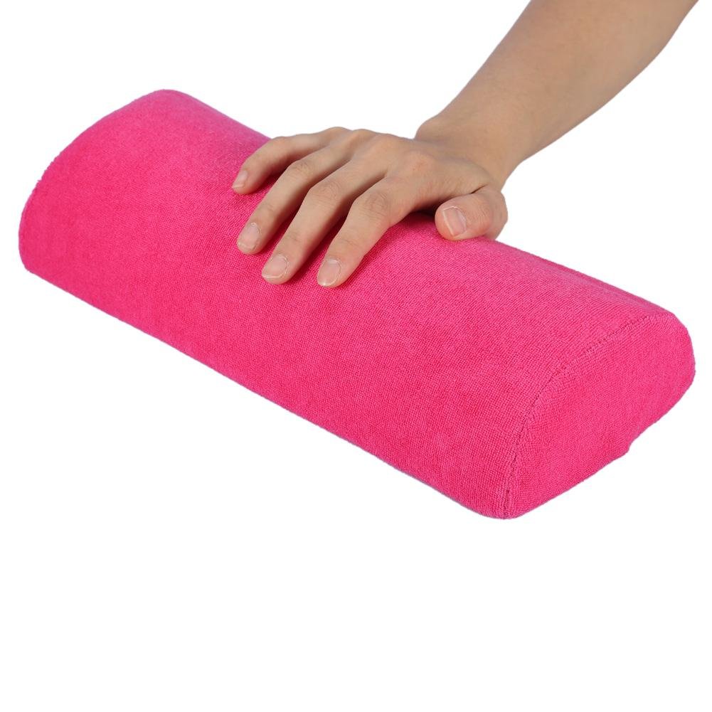 Hand Cushion,Nail Art Soft Sponge Pillow - Nail Art Table Mat Holder Pad, Salon Hand Rest Cushion,Detachable Washable Arm Rest Holder,Manicure Makeup Cosmetic Tools(Rose)