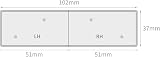 Eurocell Short Window Cill Capping End Caps Pair White view 2