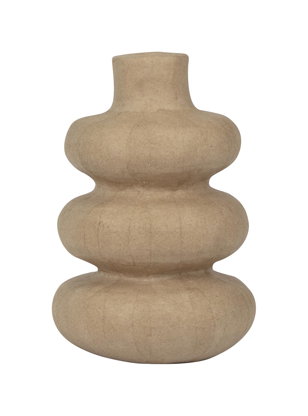 Decopatch HD086C - A curved vase to decorate - Paper mache object to personalize - Waterproof home decoration - Dimensions: 15x15x22cm — image 1