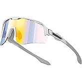 VIKISOIO Photochromic Cycling Glasses Sports Sunglasses for Men Women, UV Protection, Mountain Bike MTB Bicycle Riding