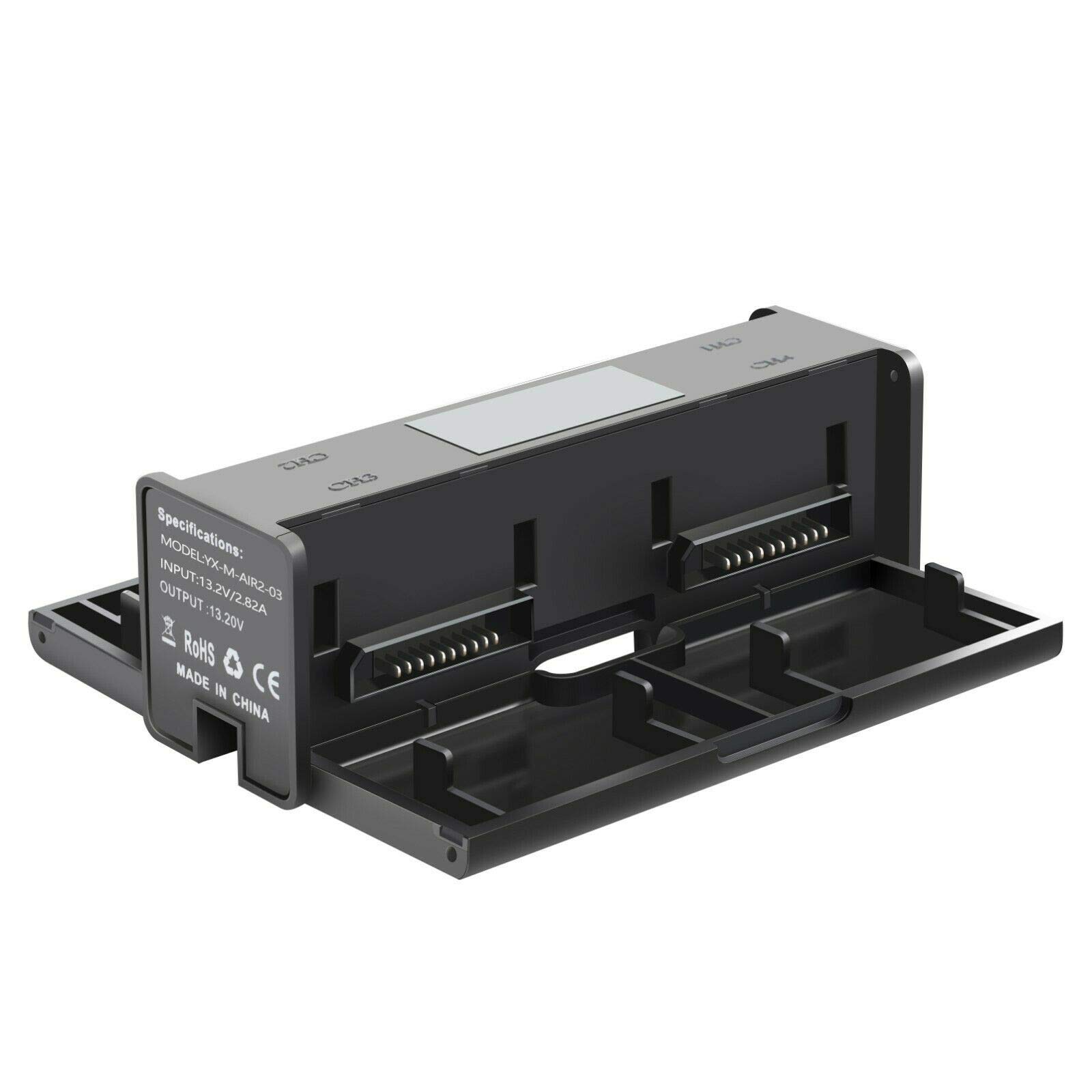 Yangers DJI Mavic Air 2 Charging Hub Dock (not for Mavic Air), 4 in 1 Multi Batteries Sequential Charger Station, Smart Rapid Balance Charging Manager for 4 Intelligent Flight Batteries