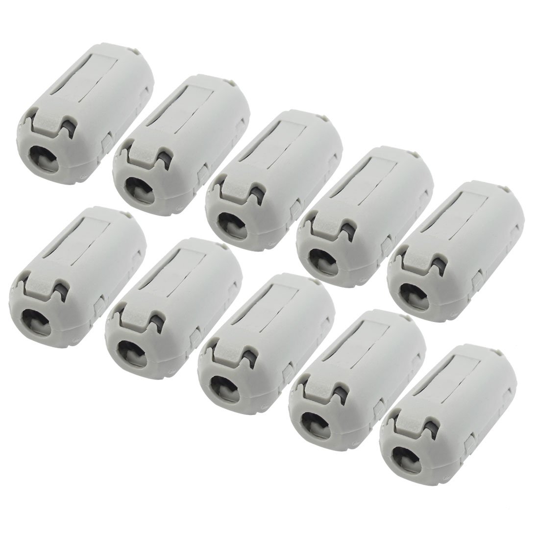 sourcingmap UF35B Noise Filter Ferrite Clip for 5mm Dia Audio Video Cable 10 Pcs
