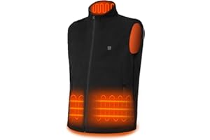 DR.PREPARE Heated Vest, Electric Heated Jacket for Men Women, Winter Heated Clothing with Heating Zones & 3 Heat Levels