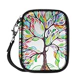 Fintie PU Leather Coated Hard EVA Shockproof Carring Case for WD My Passport, Toshiba Canvio Basics, Seagate Backup Plus Slim, Canvio Connect, Samsung T3 SSD 2.5 inch External Hard Drive, Love Tree