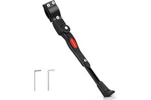 Bike Kickstand Aluminum Alloy Adjustable Bicycle Side Kickstand Universal Bike Kick Stand for 22" 24" 26" 27.5" 28" Mountain 