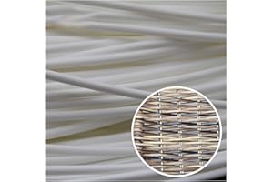 Weriirew 32.8 ft(10m) Synthetic Circle Rattan Polyethylene Plastic Round Rattan Woven for Handmade Repair Fix Wicker Chair Kn
