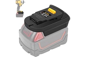 Laimiao MIL18DL Battery Adapter for Milwaukee Battery Convert to for Dewalt Tool Use, Convert for Milwaukee M18 18V Batteries