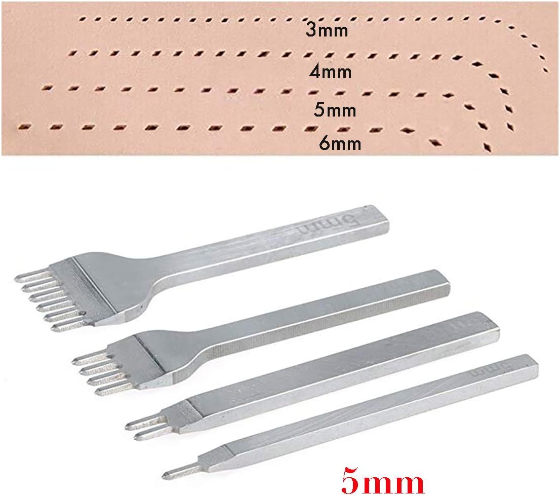 Diamond Lacing Stitching Chisel Set, 4PCS 1/2/4/6 Prong DIY