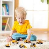 Coolplay Mini Construction Vehicles 6 Pack Diecast Kids Toys Bulldozer Forklift view 7