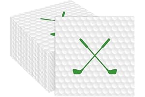 PUEVENYI 50 Pieces Golf Paper Napkins 13 x 13 Inches Luncheon Napkins Cocktail Napkins Disposable Sports Theme Decorations for Kids Baby Shower,Birthday Party,Golf Theme Party Supplies