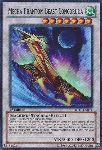 Yu-Gi-Oh! - Mecha Phantom Beast Concoruda (JOTL-EN041) - Judgment of the Light - 1st Edition - Super Rare