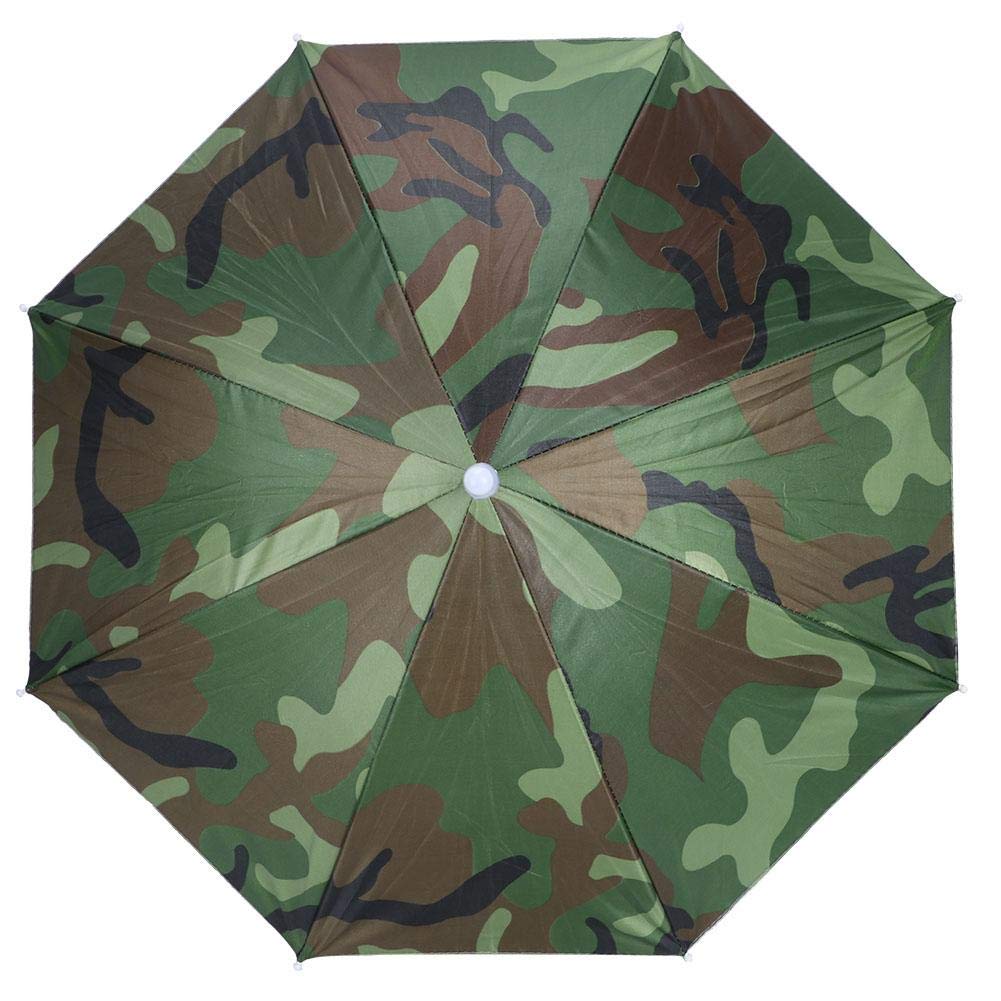 Camouflage Color Umbrella Hat Fishing Sun Hat Children&Adults for Outdoor Activity Hiking Fishing Camping Festival Party Use Headwear Umbrella