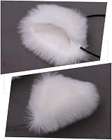 Camelliass Faux Fur Fox Cat Ears Headband White Hair Hoop Cosplay view 4