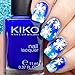 Whats Up Nails - Gold Merry Snowflake Vinyl Stencils for Christmas Nail Art Design (1 Sheet, 20 Stencils)